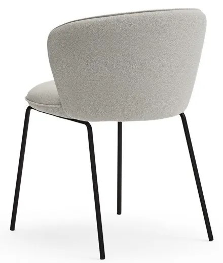 Set di sedie da pranzo grigio chiaro in imbottito 2 pz Add – Teulat