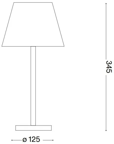 Ideal Lux - Lampada LED dimmerabile touch LOLITA LED/2,8W/5V IP54 marrone