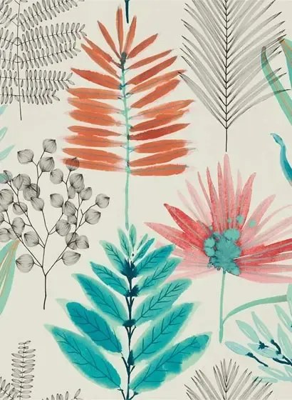 Harlequin Carta da parati Yasuni - Paprika/ Kiwi
