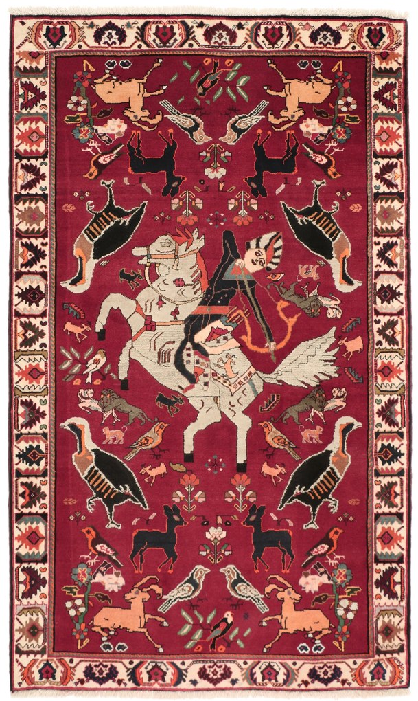 Gashghai Tappeto 220x130 (Iran) Annodato A Mano