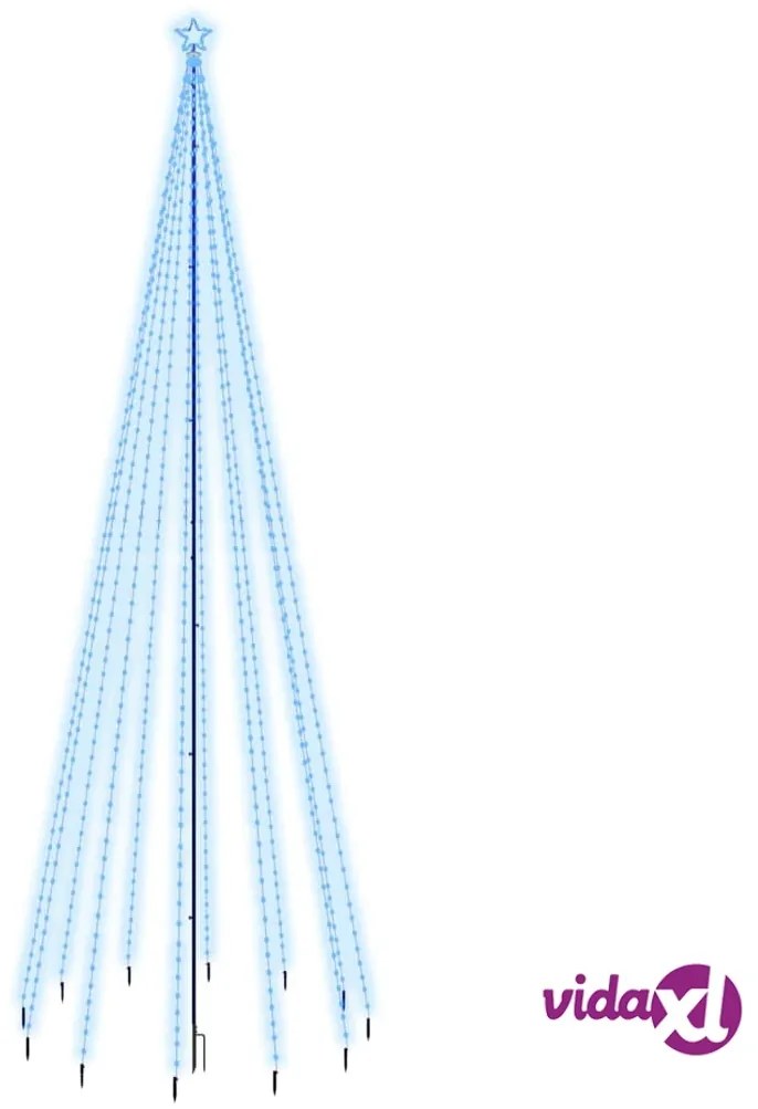 vidaXL Albero di Natale con Puntale Blu 732 LED 500 cm