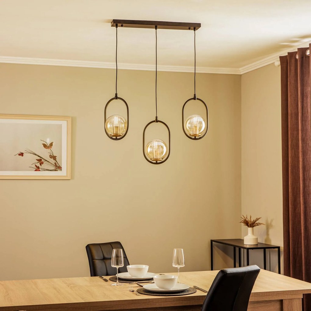 Avonni Lampada a sospensione AV-4275-3Y-BSY trave, 3 luci