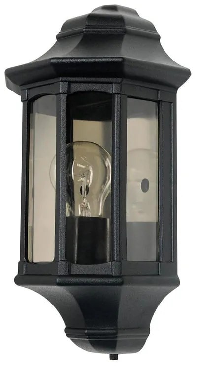 Applique classico chic da esterno GZH-NB7 nero IP44 1X E27 ELSTEAD