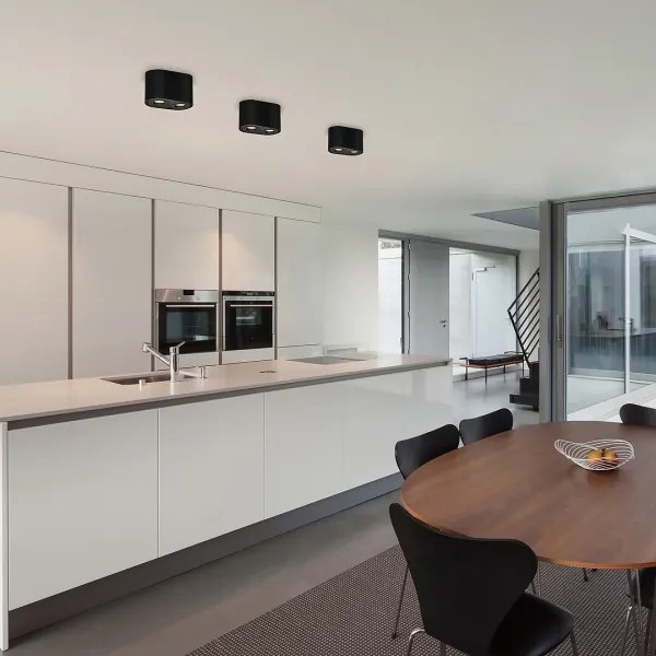 Rabalux 2051 - Faretto KOBALD 2xGU10/42W/230V nero