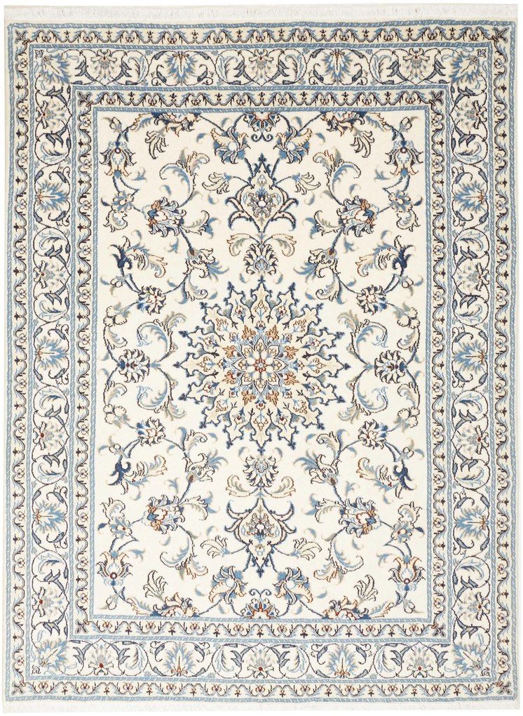 Nain Tappeto persiano 150x200 Beige (Iran) Annodato A Mano