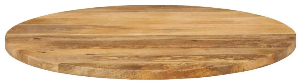Piano per tavolo Ø 80x2,5cm rotondo in legno massello di mango
