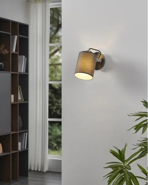 Eglo 98138 - Faretto da parete orientabile VILLABATE 1xE27/10W/230V