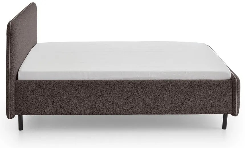 Letto matrimoniale imbottito color antracite rete non inclusa 140x200 cm Primo – Meise Möbel