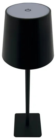 Lampada da tavolo LED dimmerabile touch 5W 5V USB 1200mAh nera