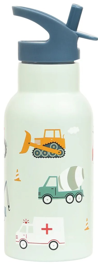 A Little Lovely Company - borraccia in acciaio inox, 350 ml - veicoli