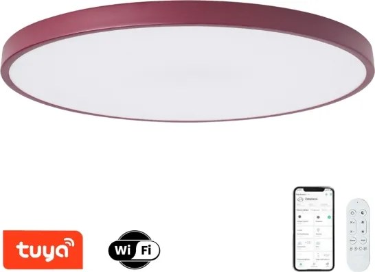 Brilagi-LED Lampada dimmerabile POOL SMART LED/128W/230V 100 cm Wi‑Fi Tuya + telecomando bordeaux