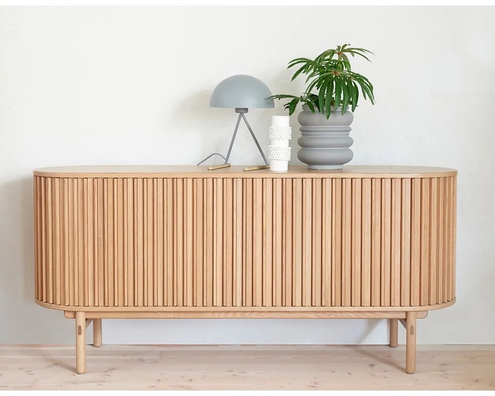 Cassettiera bassa in rovere naturale 160x73 cm Carno - Unique Furniture