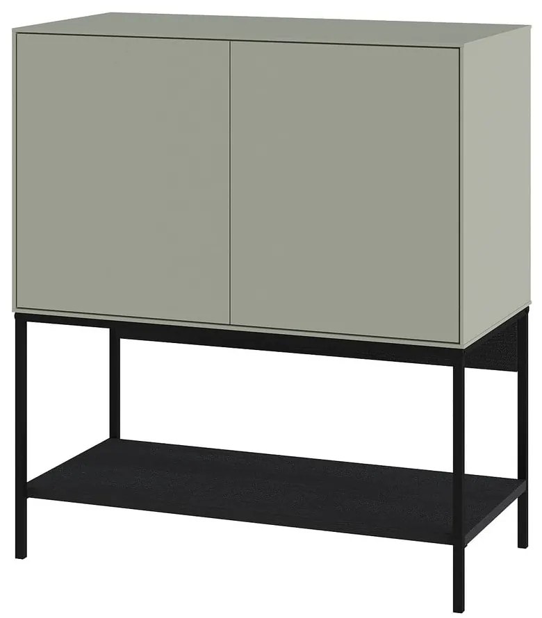 Mobile verde-nero 80x90x40 cm Amira - Marckeric