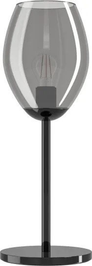 Eglo 39568 - Lampada da tavolo ESTANYS 1xE27/60W/230V nera/fumé