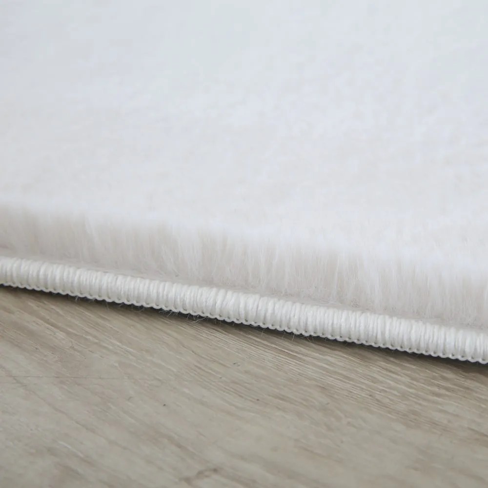 Tappeto lavabile crema 60x110 cm Pouffy - Ayyildiz Carpets