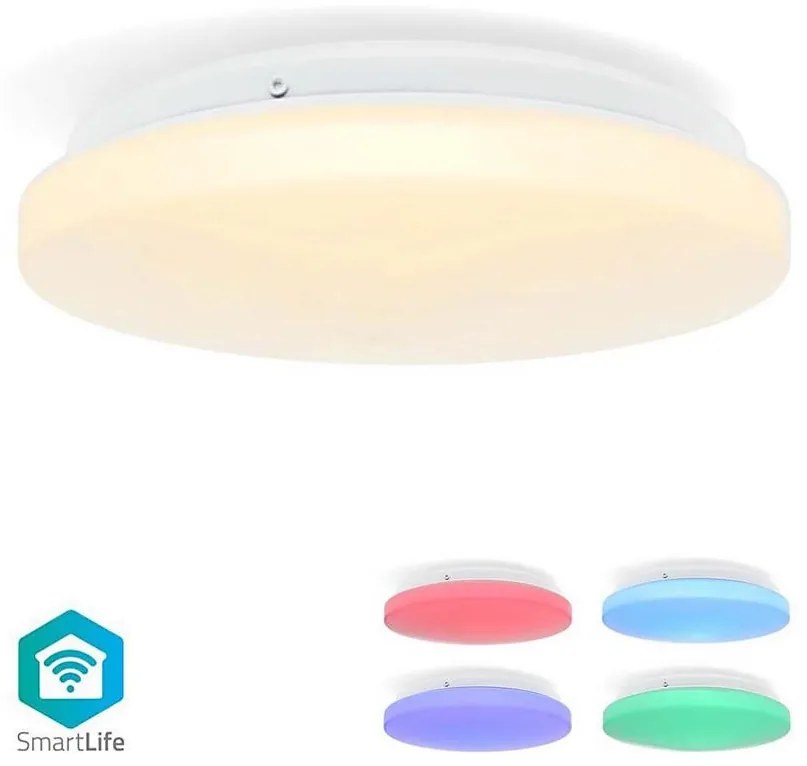 Nedis WIFILAC35WT - LED RGBW Lampada dimmerabile LED/18W/230V 2700-6500K IP44 Wi-Fi