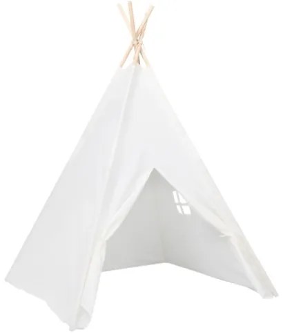 Tenda Tipi Bimbi Borsa Bianco Microfibra Strisce 120x120x150cm