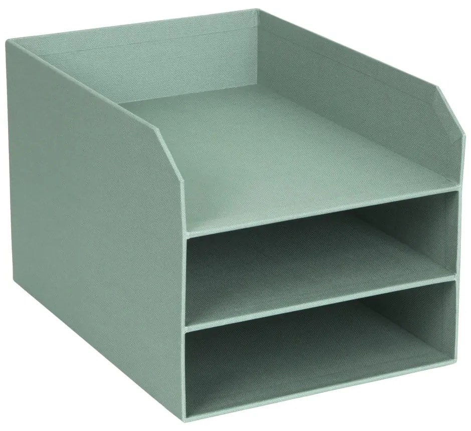 Organizer verde in cartone per documenti Trey Canvas Paper Laminate – Bigso