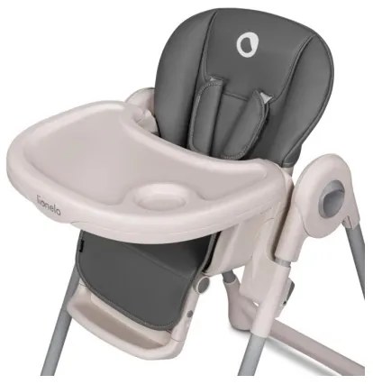 Lionelo - Sedia da pranzo per bambini ZANNA grigia