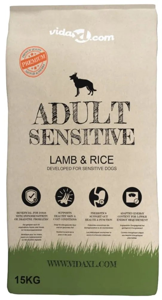 Cibo secco cani premium adult sensitive lamb &amp; rice 2pz 30kg