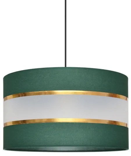 Lampadario a sospensione con filo HELEN 1xE27/15W/230V diametro 35 cm verde/oro
