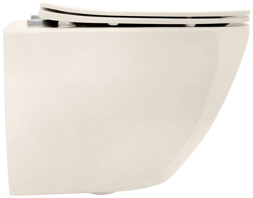 Vaso WC sospeso REA Carlo Mini Rimless Ecru