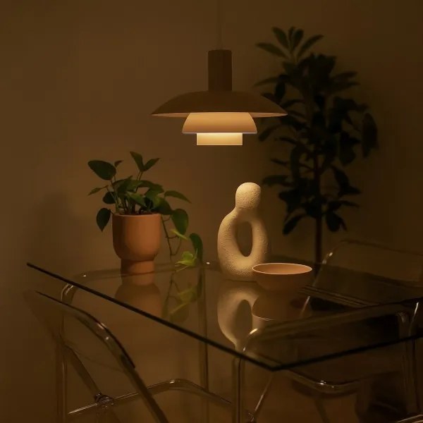 Lampada a sospensione su cavo FERRO 1xE27/15W/230V grigio