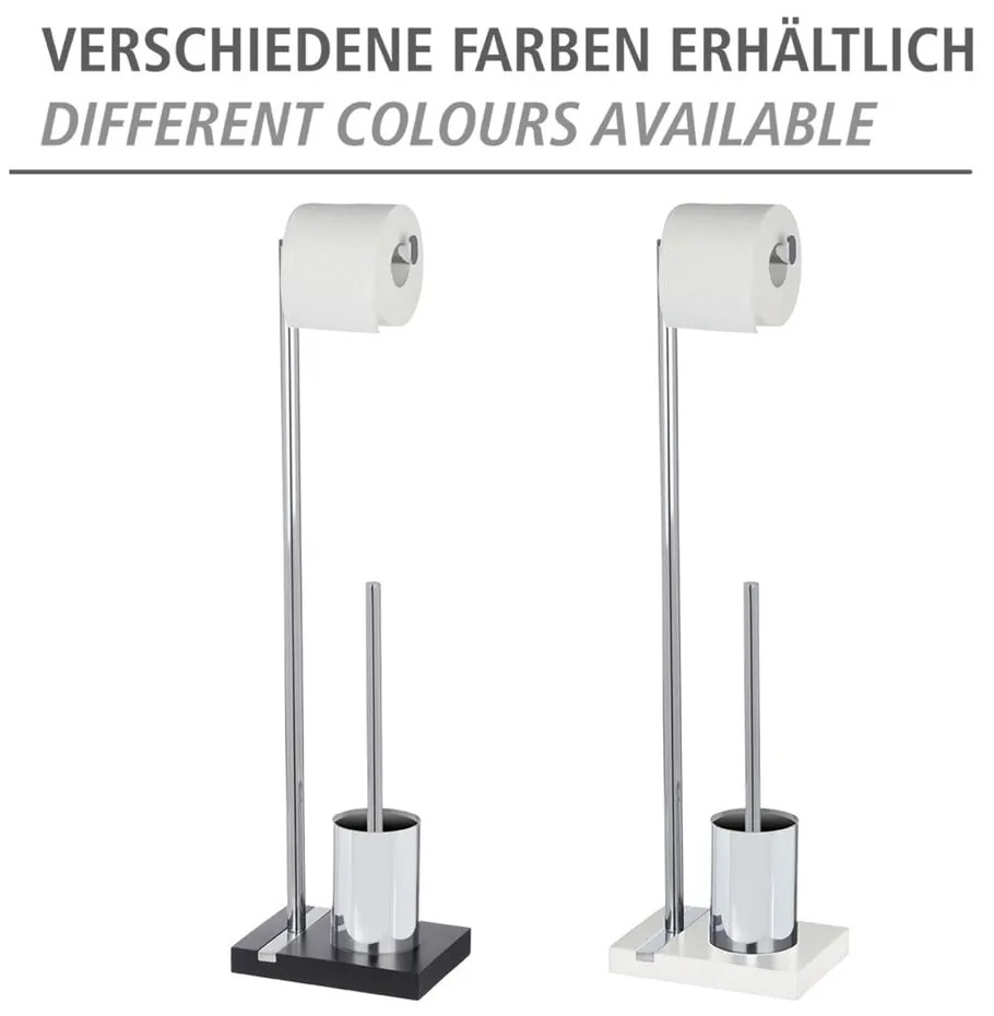 Scopino con supporto per carta igienica Noble - Wenko