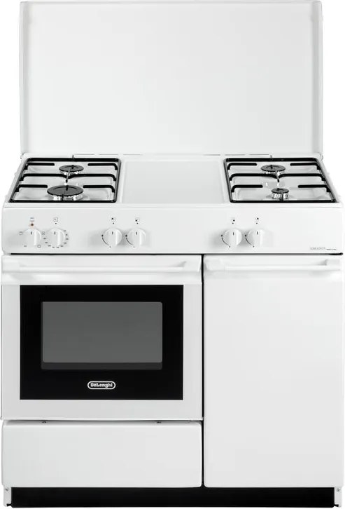 Cucina a gas con forno DE'LONGHI SEW 8540 N EDM bianca L 86 x P 50 cm