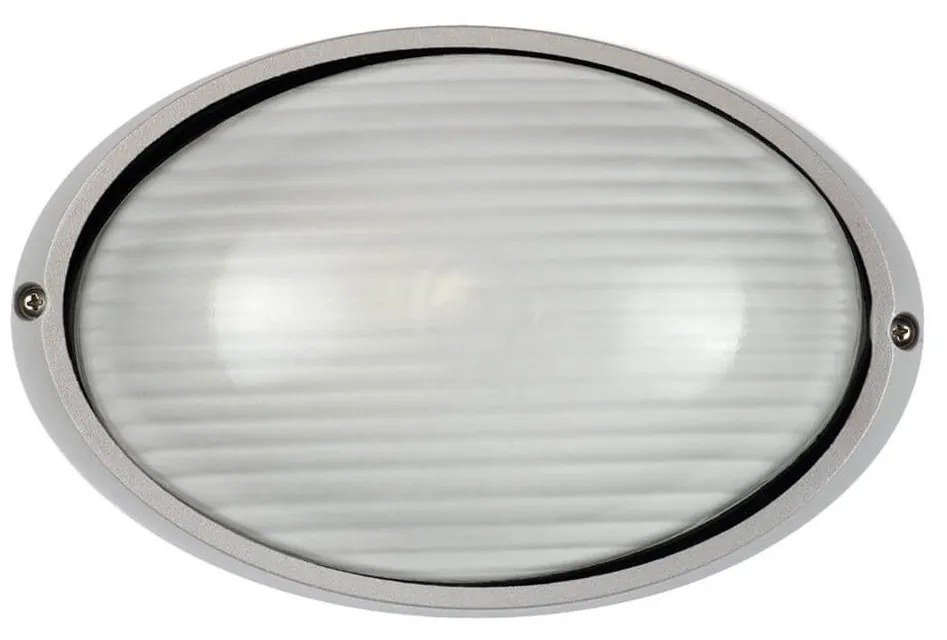 Plafoniera E27 IP54 Grigia 214x142mm Colore Grigio