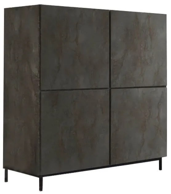 THALIA - credenza moderna con ante ammortizzate con piedini