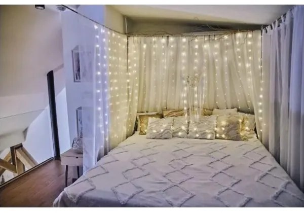 Catena di Natale LED da esterno 240xLED/8 funzioni 6,7 m IP44 bianco caldo