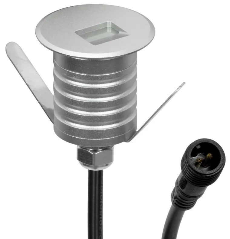 Faretto LED Acciaio 1W IP67 Professional LED OSRAM - per Gradini Colore  Bianco Caldo 2.700K