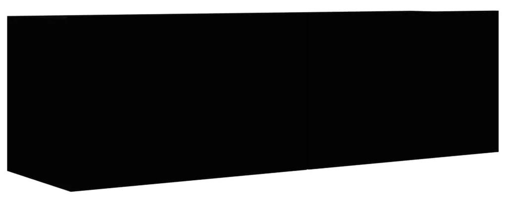 Mobile porta tv nero 100x30x30 cm in truciolato