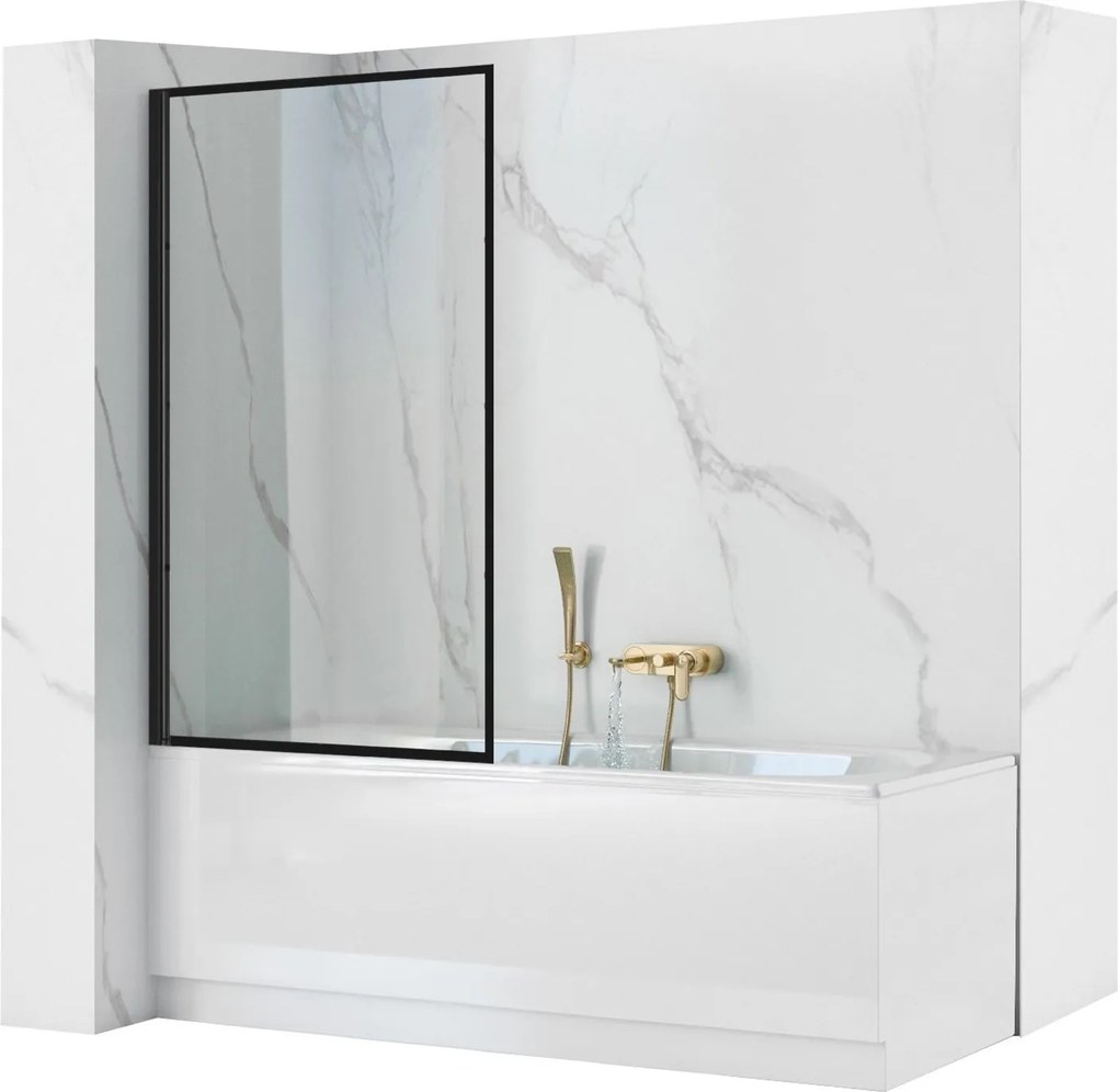 Schermo vasca Rea Lagos Fix 70 Black