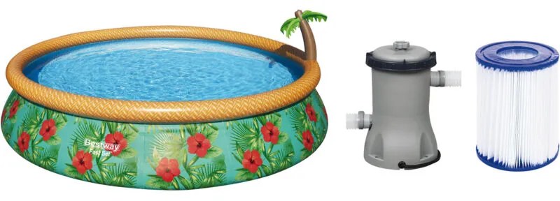 Bestway - piscina gonfiabile tonda palms 457 x H84 cm