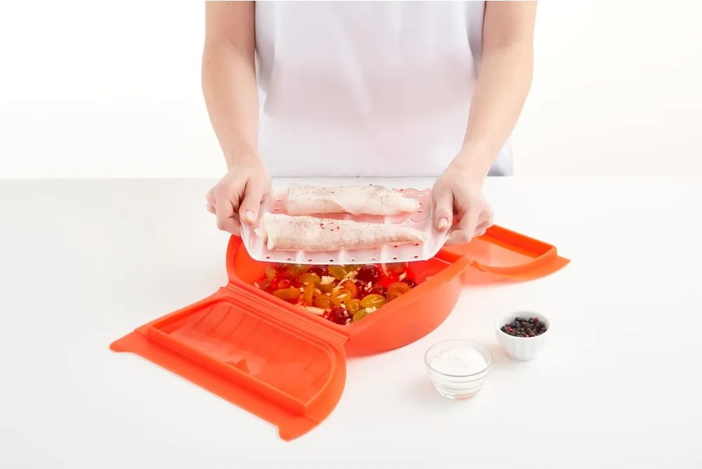 Contenitore in silicone per cottura a vapore – Lékué