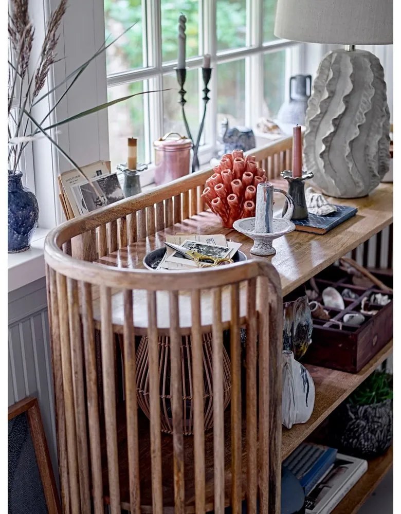 Lampada da tavolo beige con paralume in tessuto (altezza 64 cm) Natika - Bloomingville