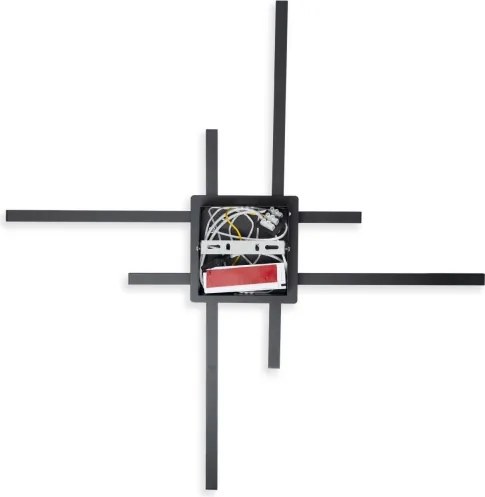 Brilagi - Plafoniera a LED STRIPES LED/37W/230V nera