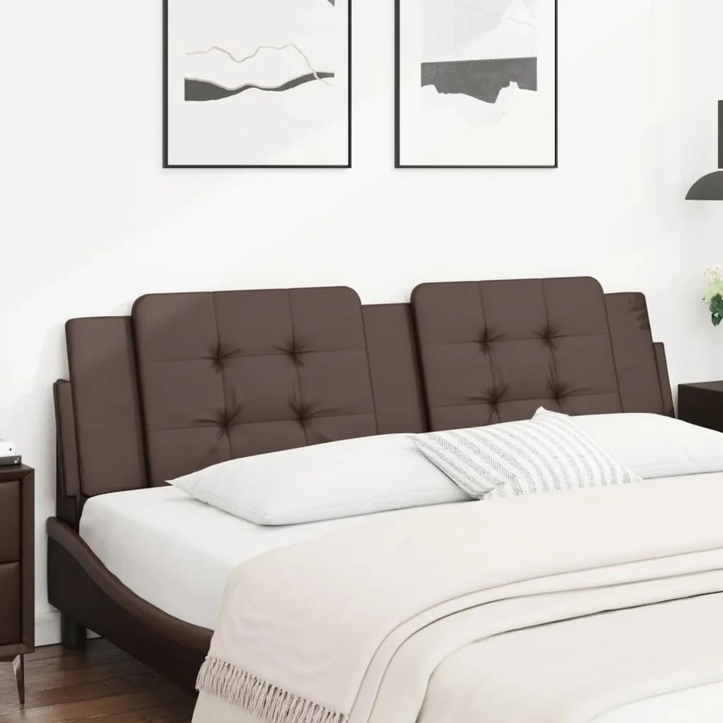 Cuscino Testiera Marrone 180 Cm İn Similpelle /