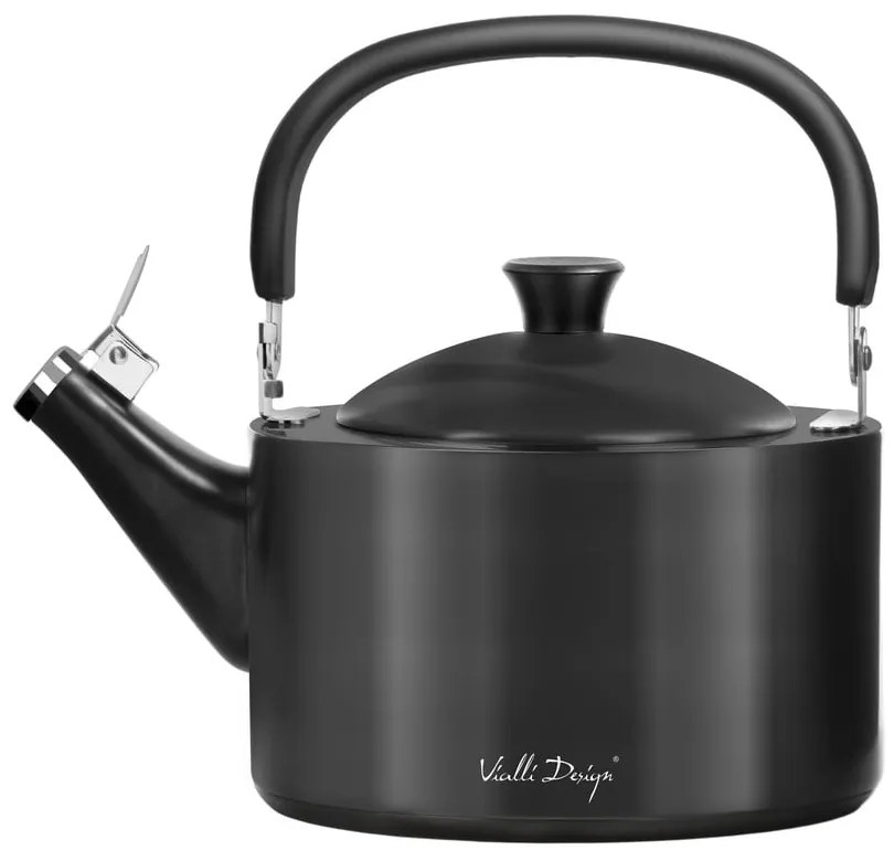 Bollitore nero con stantuffo , 1,5 l Diamante - Vialli Design