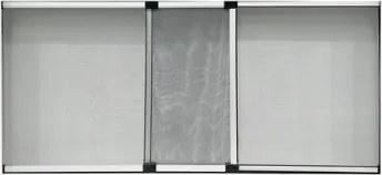 Zanzariera estensibile con spazzola H40x50/92 silver Telaio in alluminio estensibile
