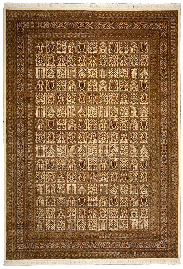 Ghom Tappeto orientale 340 x 240 Beige (Indian) Annodato A Mano