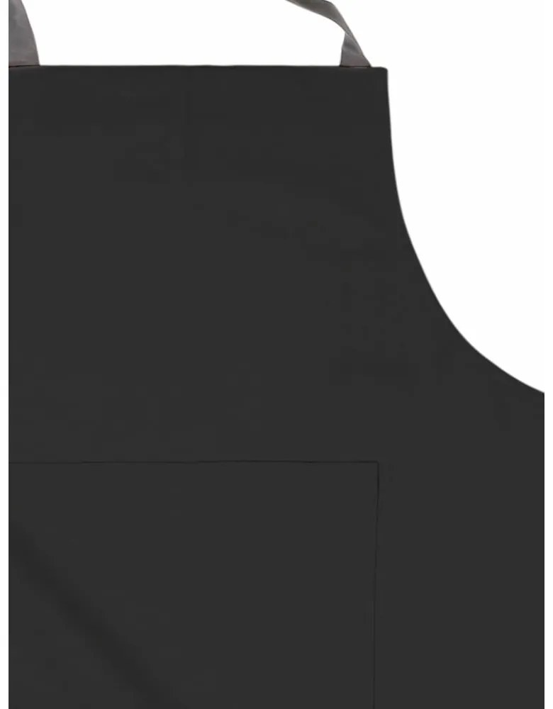 Grembiule da cucina in cotone nero - Tiseco Home Studio