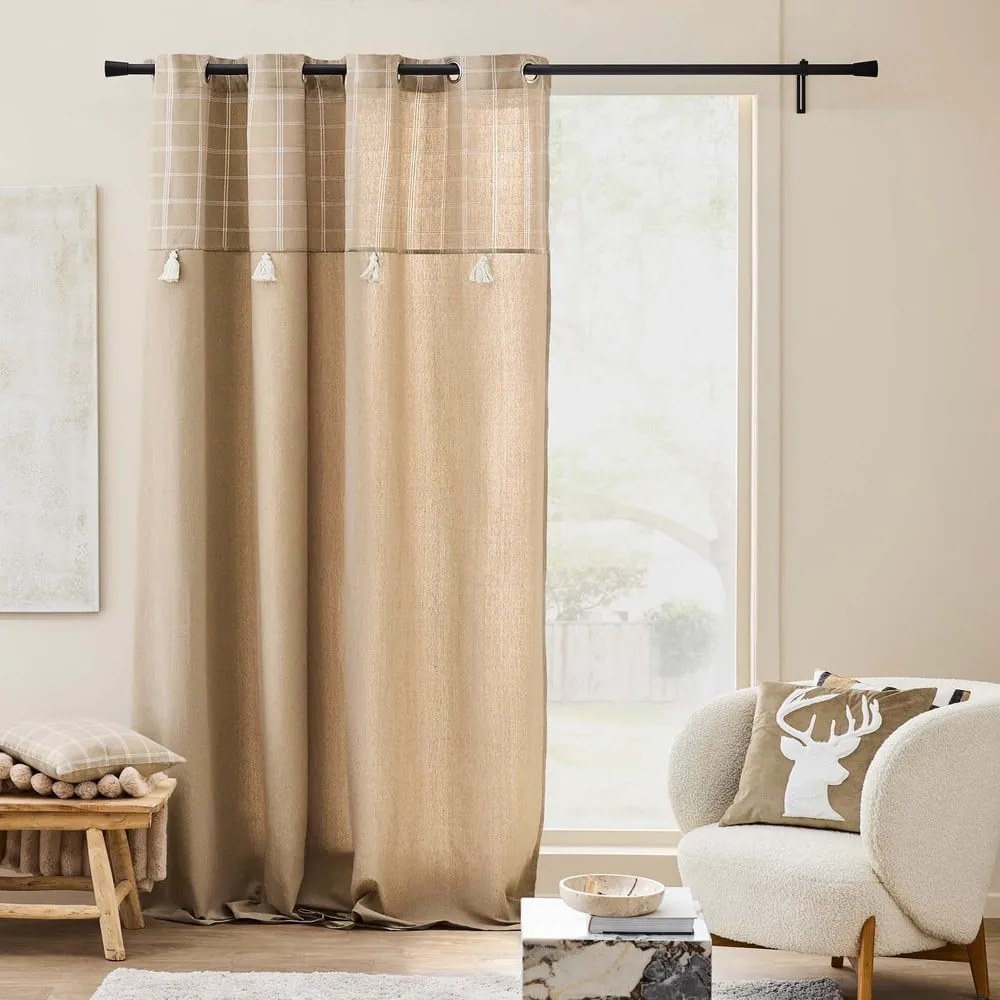 Tenda marrone in misto cotone 140x240 cm Everest – douceur d'intérieur