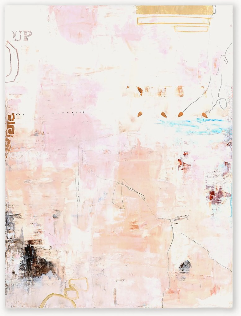 Quadro su tela incorniciato dipinto a mano Small Notes