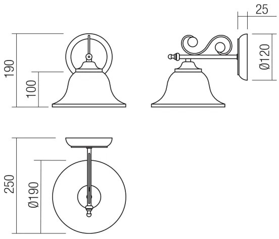 Redo 02-989 - Applique VERSUS 1xE27/42W/230V