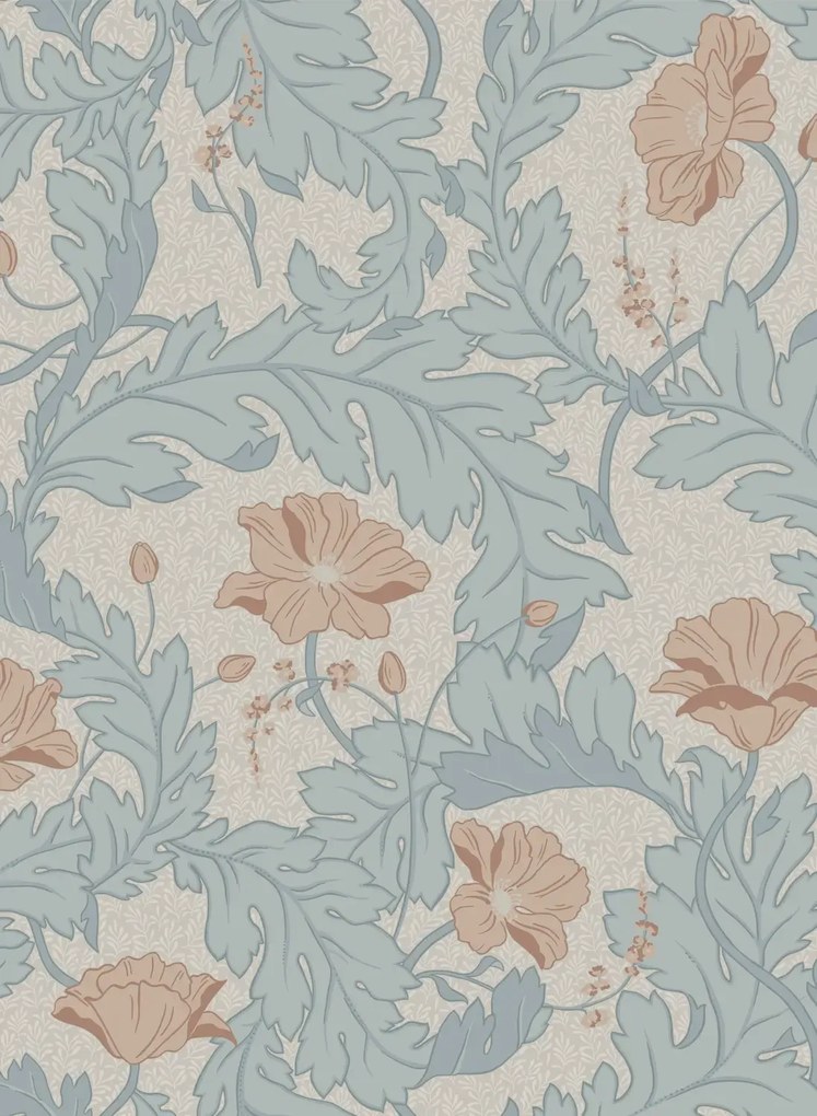 Sandberg Carta da parati Charlotta - Sky Blue