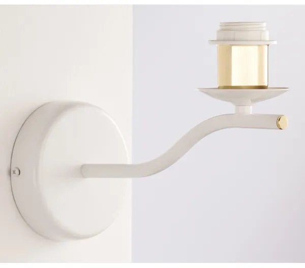 Jupiter 2086 - Lampada da parete SAMBA 1xE27/15W/230V bianco/oro
