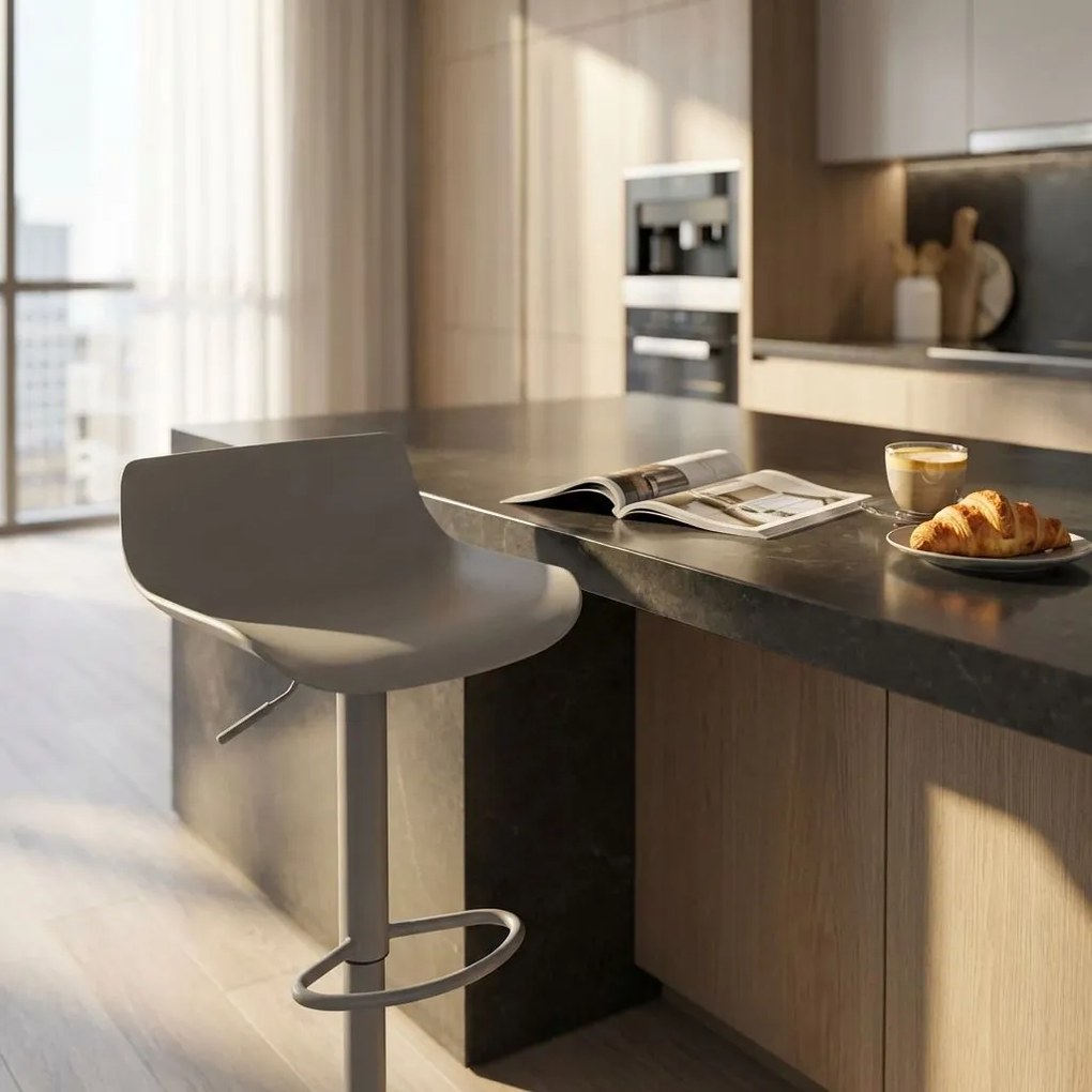 IAGO - sgabello alto in acciaio